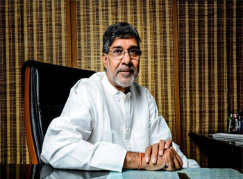 Nobel Prize winner Kailash Satyarthi warns of media 'war-mongering' in India